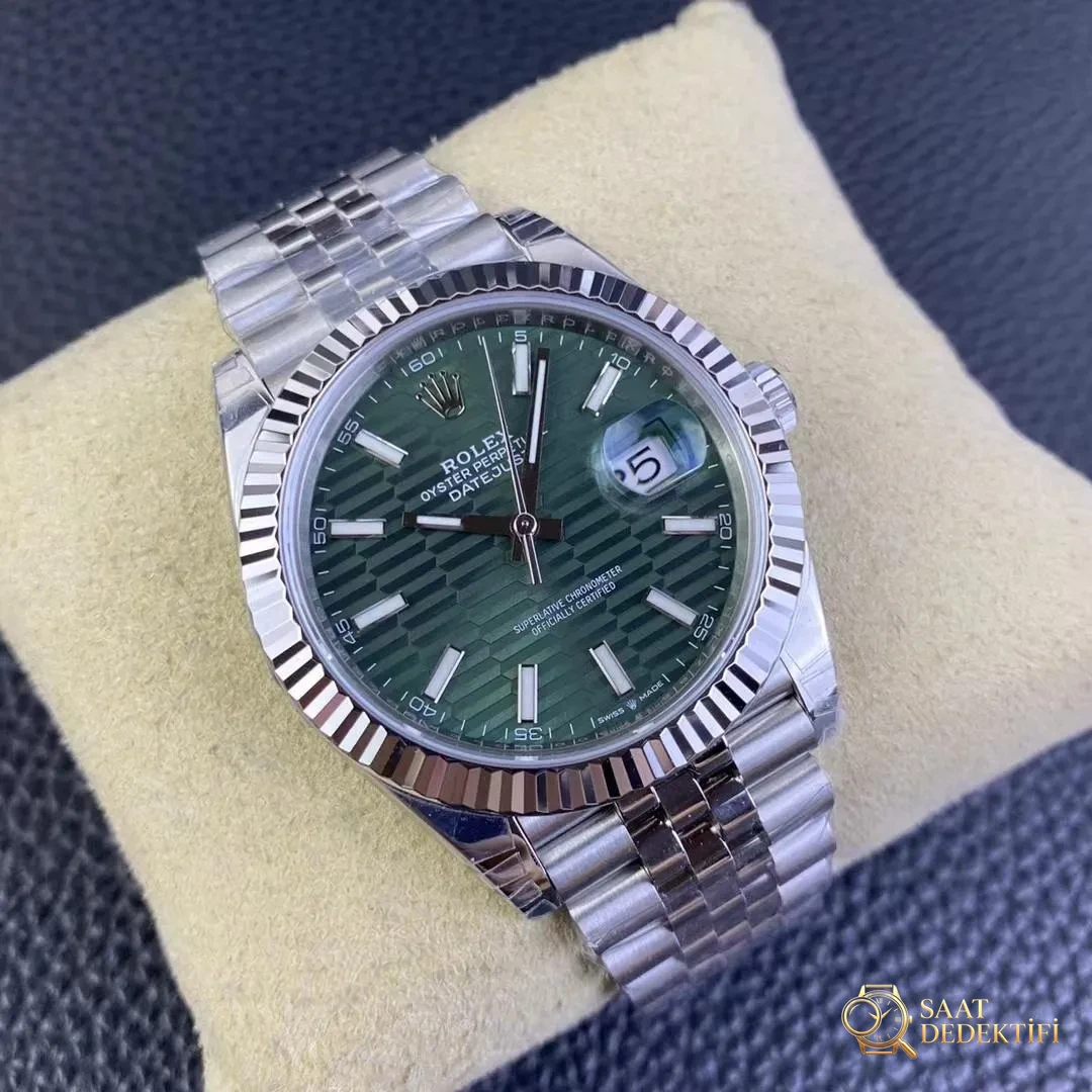 Replika Rolex Datejust II 41mm Yeşil Saat