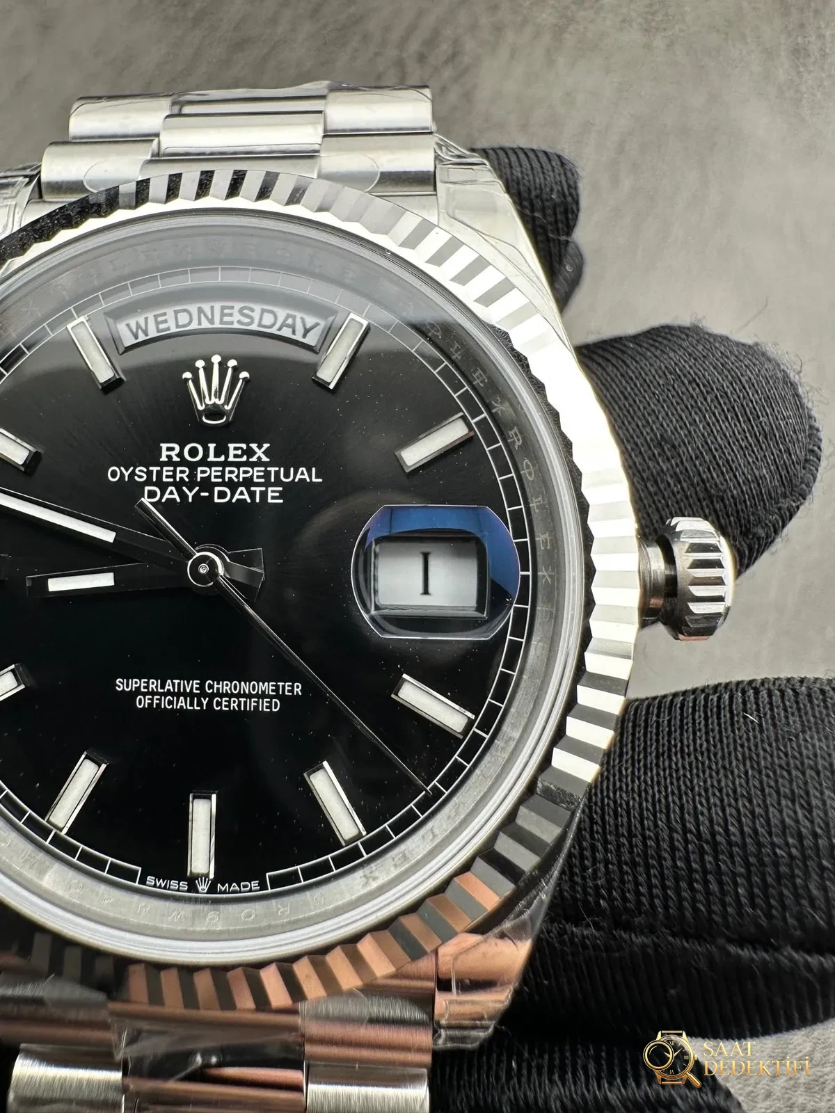 VS Factory 2025 amiral gemisi çalışması | Rolex Day-Date replika zirve sürümü, sınıfının üstünde sert bir güç - Makro Kadran ve İndeks İşçiliği