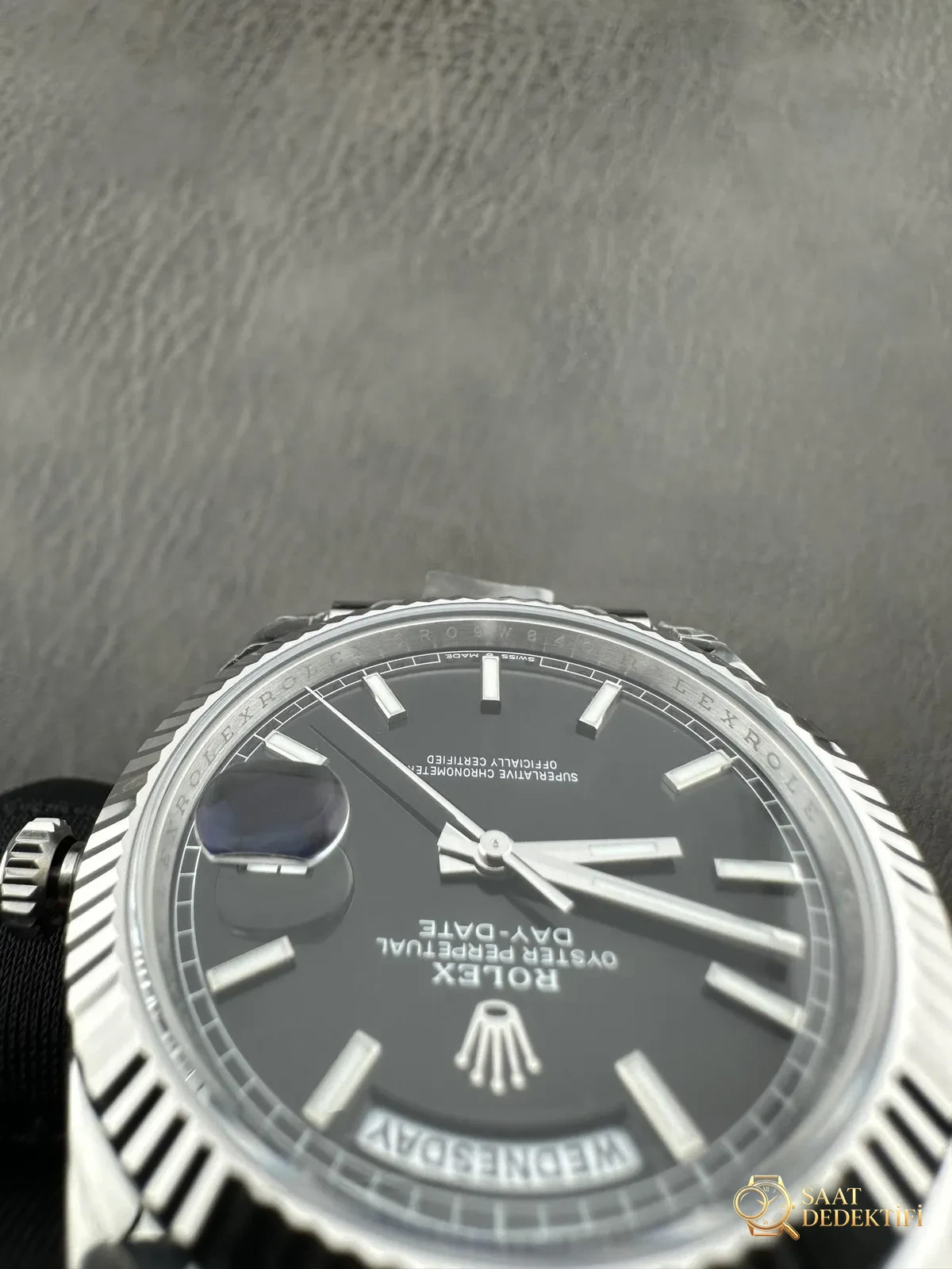 VS Factory 2025 amiral gemisi çalışması | Rolex Day-Date replika zirve sürümü, sınıfının üstünde sert bir güç - Mekanizma Zemberek ve Balans Detayı