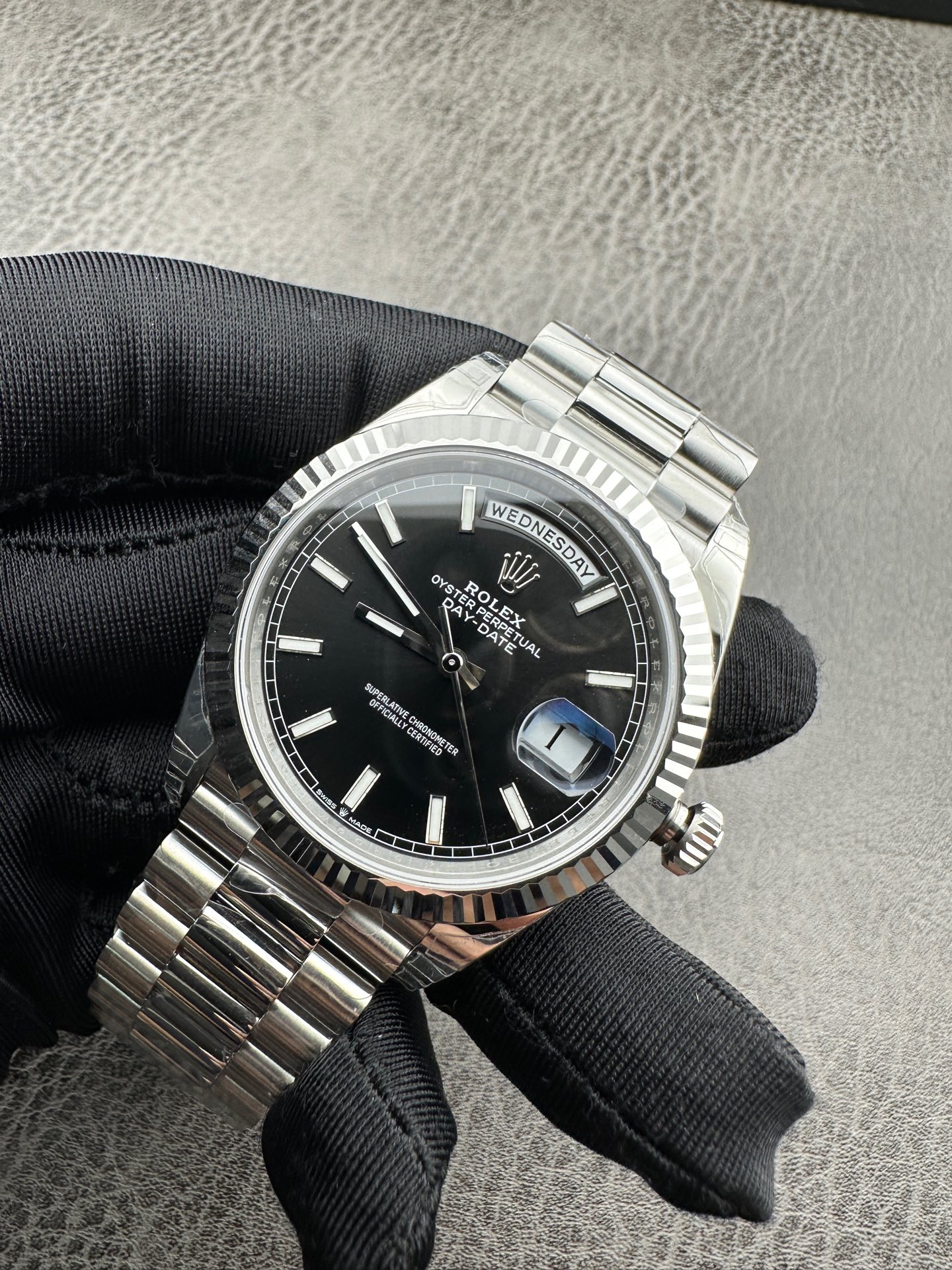 VS Factory 2025 amiral gemisi çalışması | Rolex Day-Date replika zirve sürümü, sınıfının üstünde sert bir güç — 15. fotoğraf