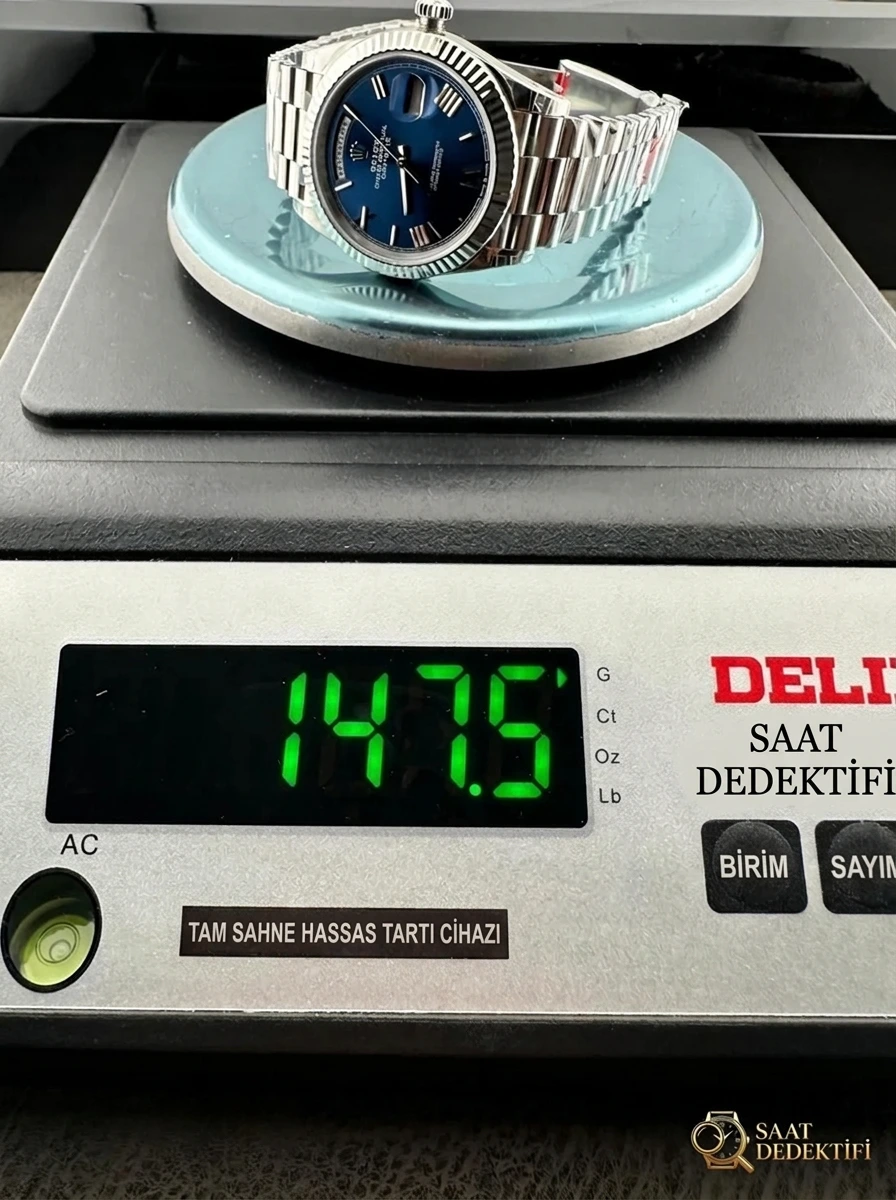 VS Factory 2025 amiral gemisi çalışması | Rolex Day-Date replika zirve sürümü, sınıfının üstünde sert bir güç - Kadran Işık Kırılmaları ve Yüzey Dokusu