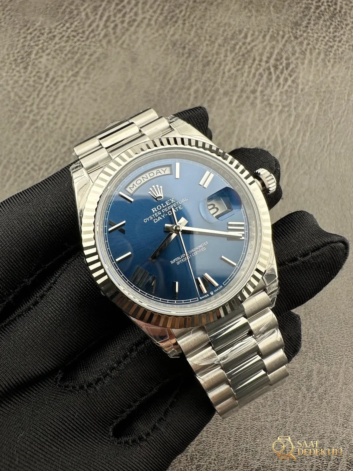 VS Factory 2025 amiral gemisi çalışması | Rolex Day-Date replika zirve sürümü, sınıfının üstünde sert bir güç - Gövde ve Kasa Birleşim Hassasiyeti