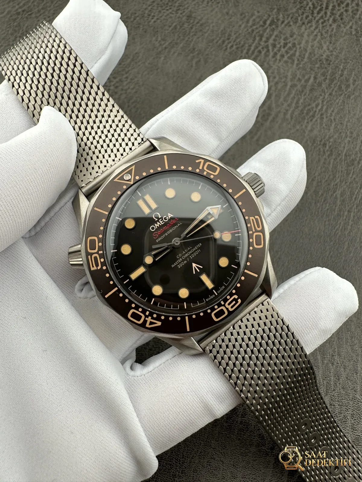 [VS Factory 2025 Tamamen Yenilendi - Ustalık Mirası - Omega Bond 007 No Time to Die] - Kadran Detayı ve Bezel İşçiliği