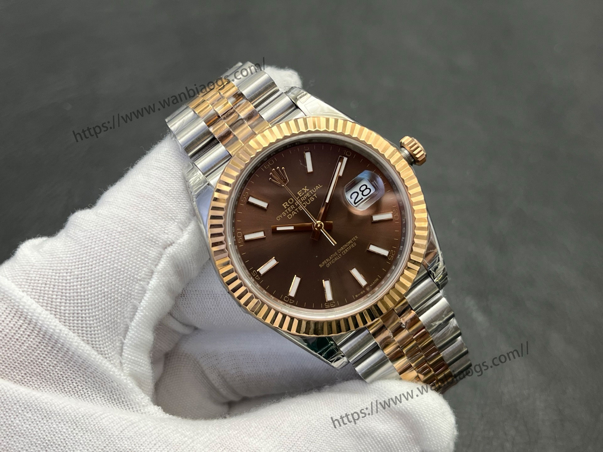 VS Factory 2025 usta işçiliğiyle: Rolex Datejust 41 MM serisi profesyonel seviye replika saat — 9. fotoğraf