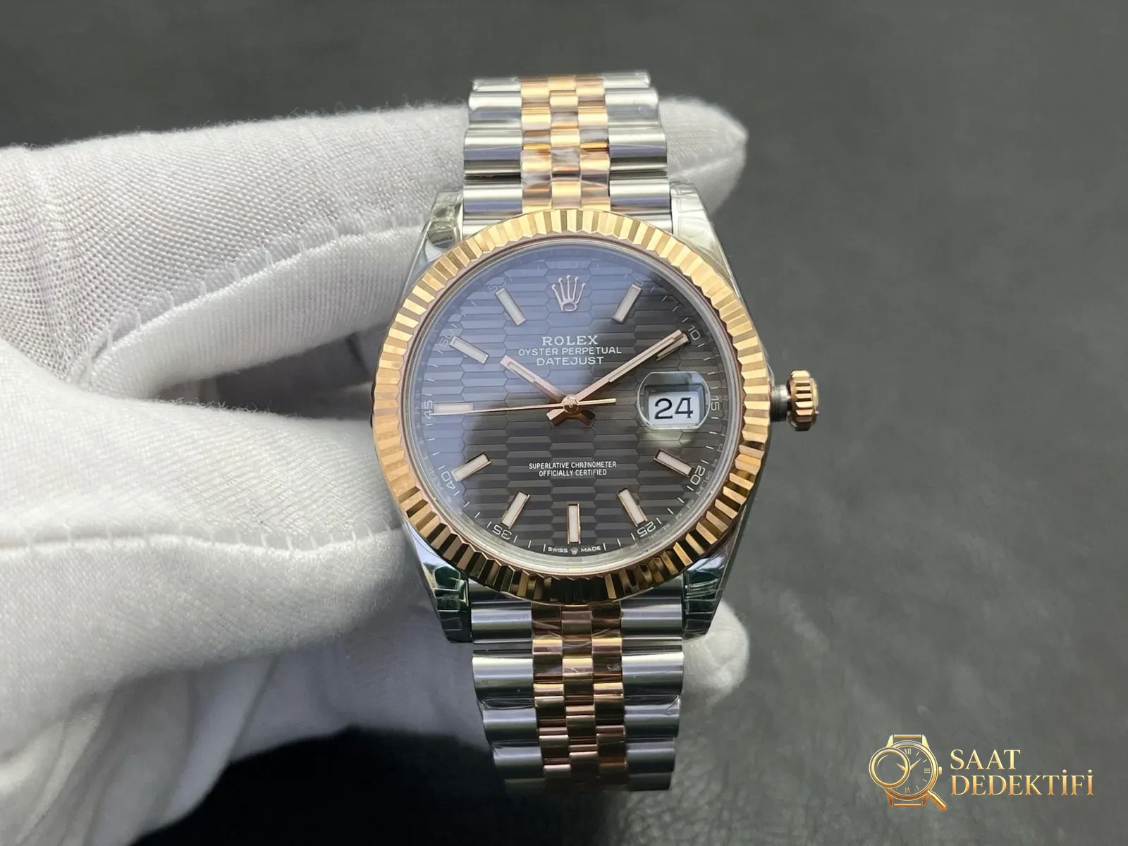 VS Factory 2025 mit meisterhafter Handwerkskunst: Replika-Uhr der Rolex Datejust 41 MM-Serie auf professionellem Niveau – Glas-Antireflexionsbeschichtung (AR).