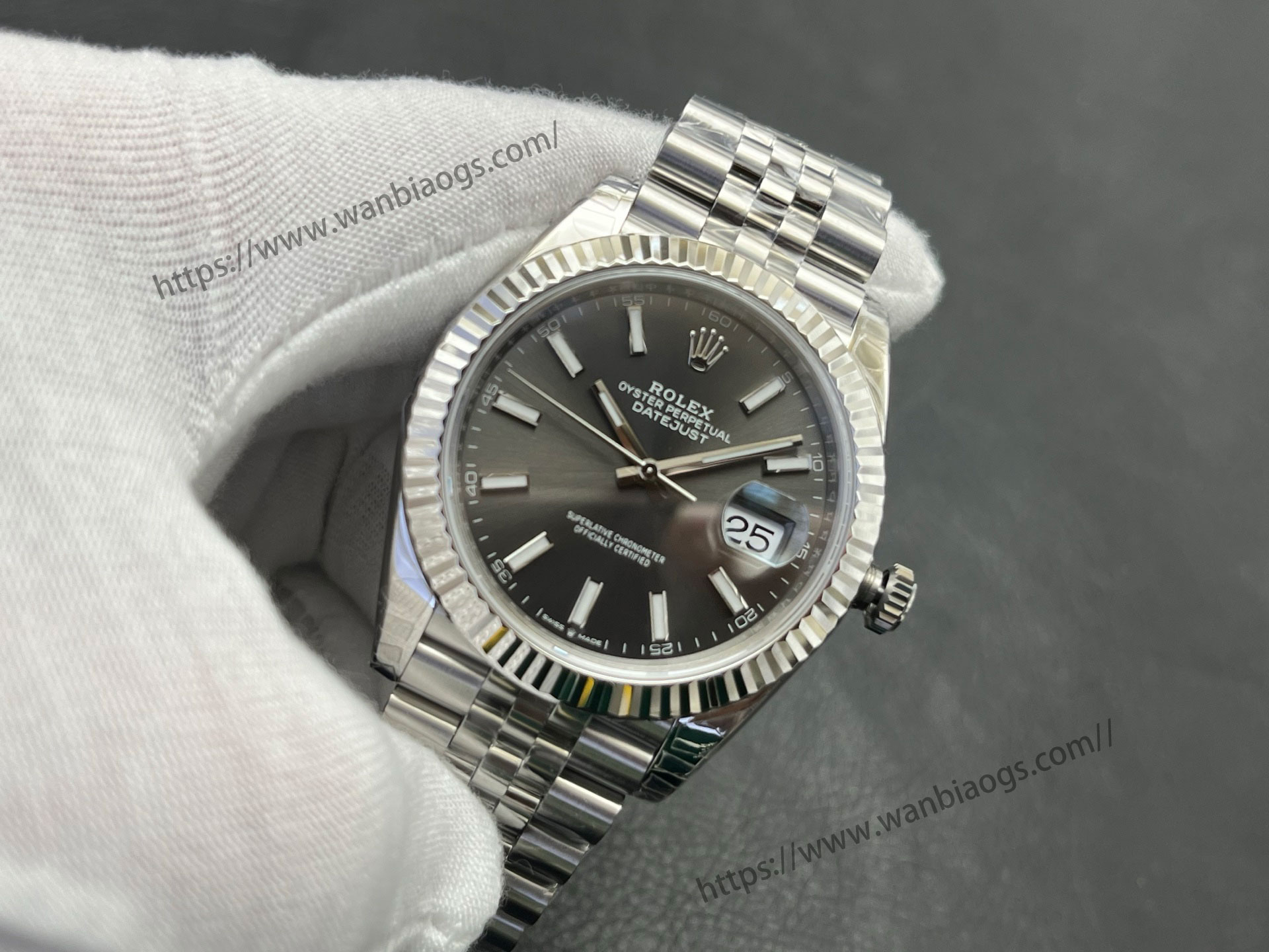 VS Factory 2025 usta işçiliğiyle: Rolex Datejust 41 MM serisi profesyonel seviye replika saat — 31. fotoğraf