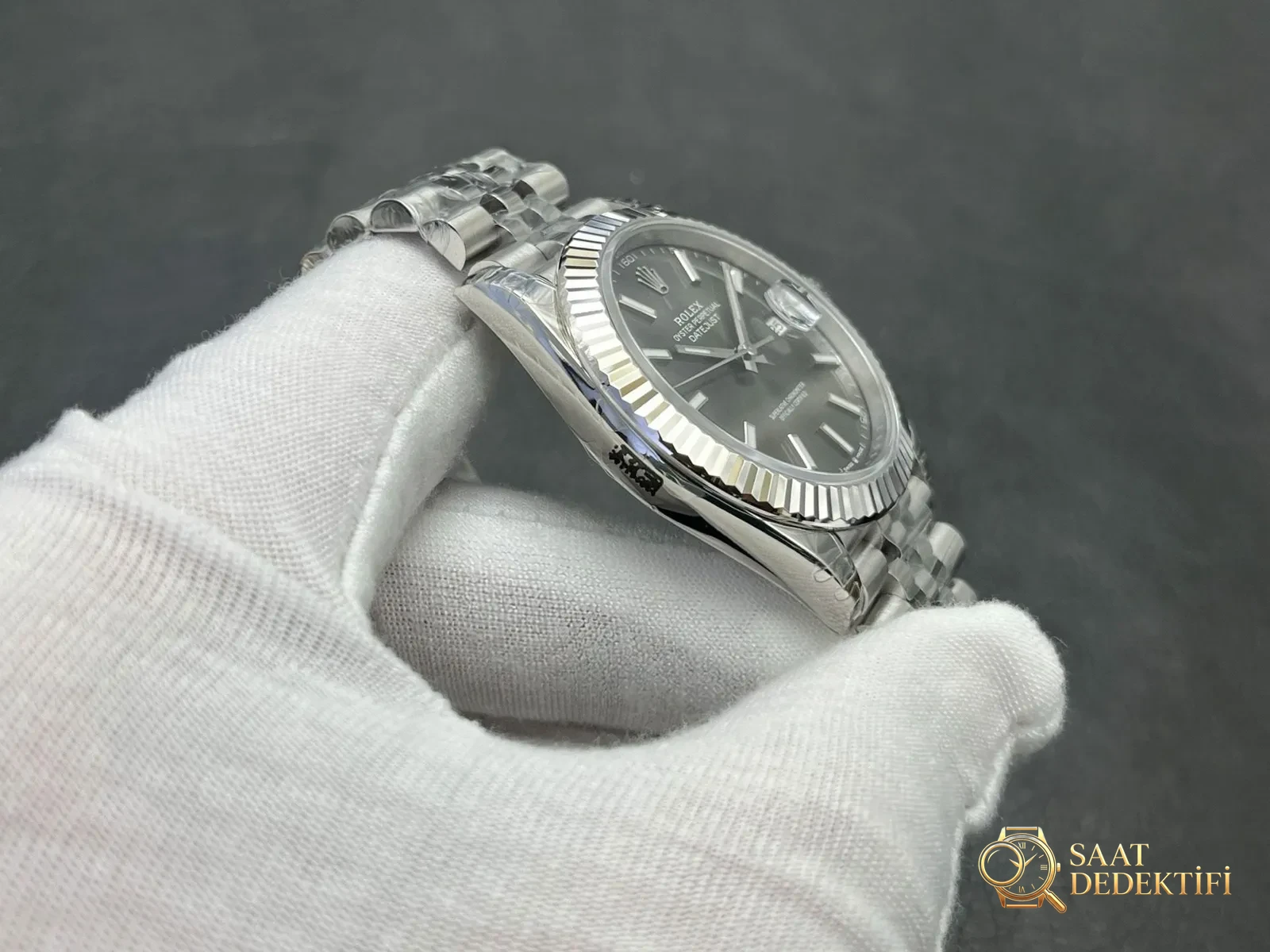 Mit meisterhafter Handwerkskunst von VS Factory 2025: Replika-Uhr der Rolex Datejust 41 MM-Serie auf professionellem Niveau – Zifferblatttypografie und Textreliefs
