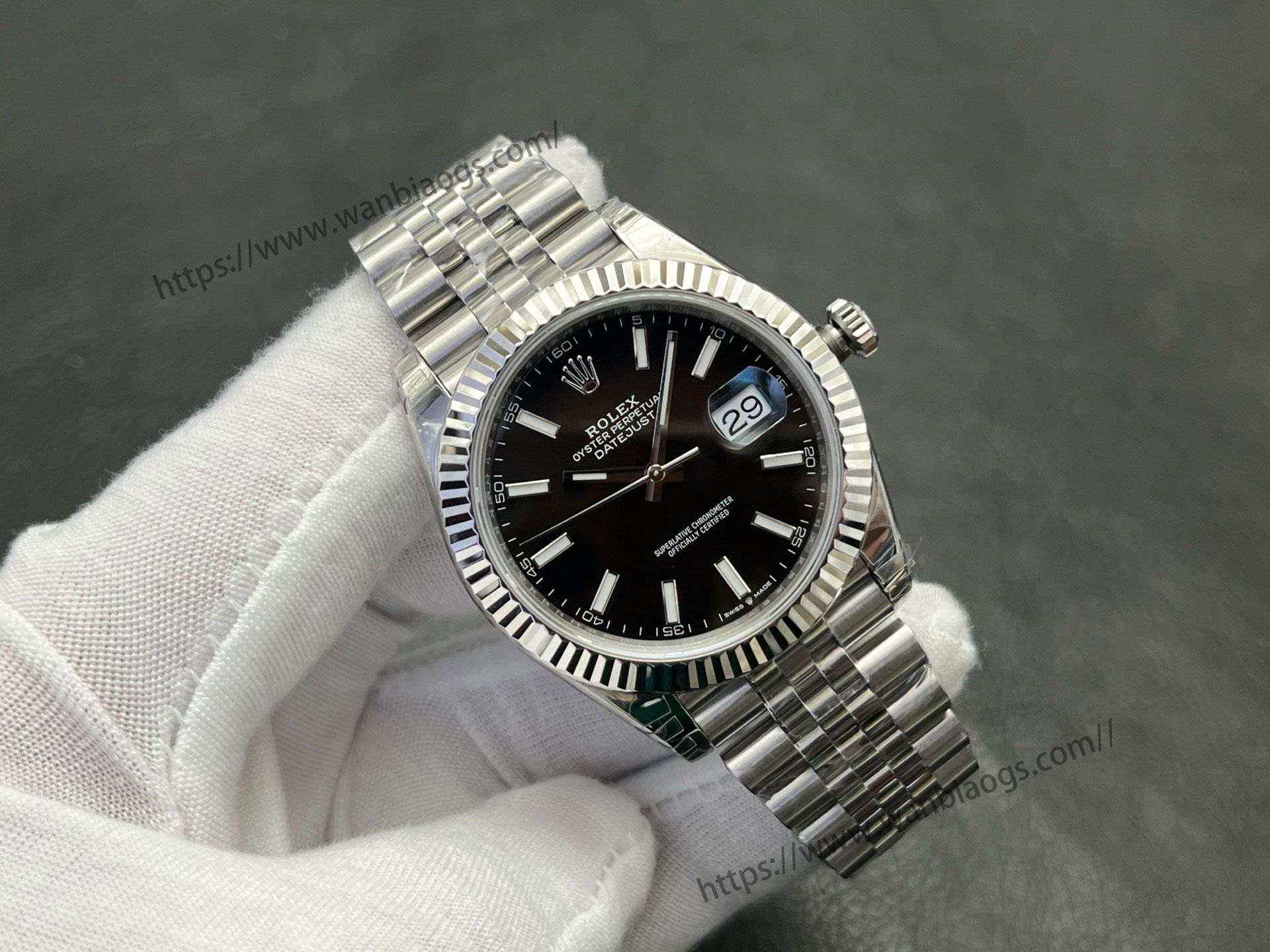 VS Factory 2025 usta işçiliğiyle: Rolex Datejust 41 MM serisi profesyonel seviye replika saat — 38. fotoğraf