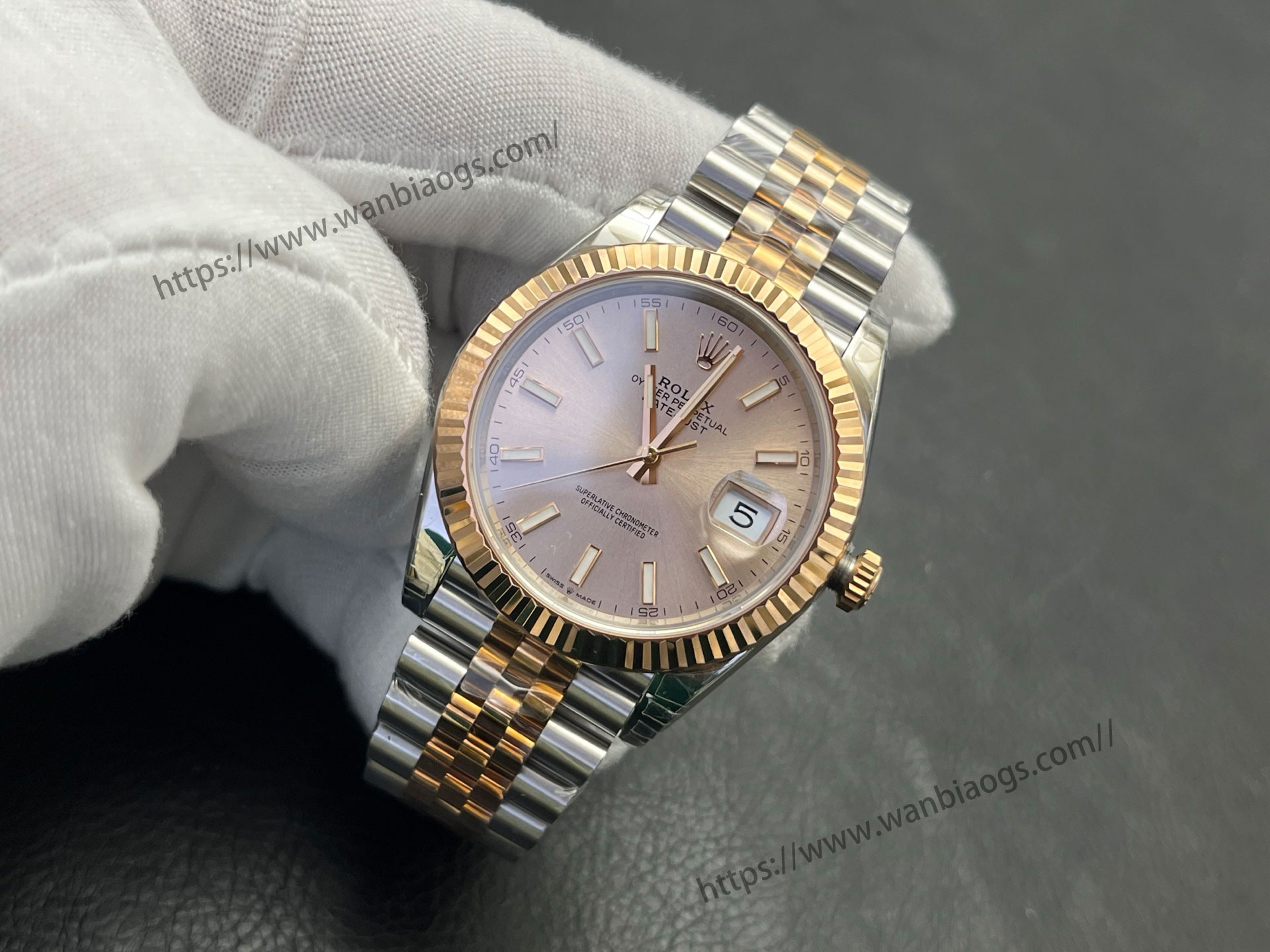 VS Factory 2025 usta işçiliğiyle: Rolex Datejust 41 MM serisi profesyonel seviye replika saat — 67. fotoğraf