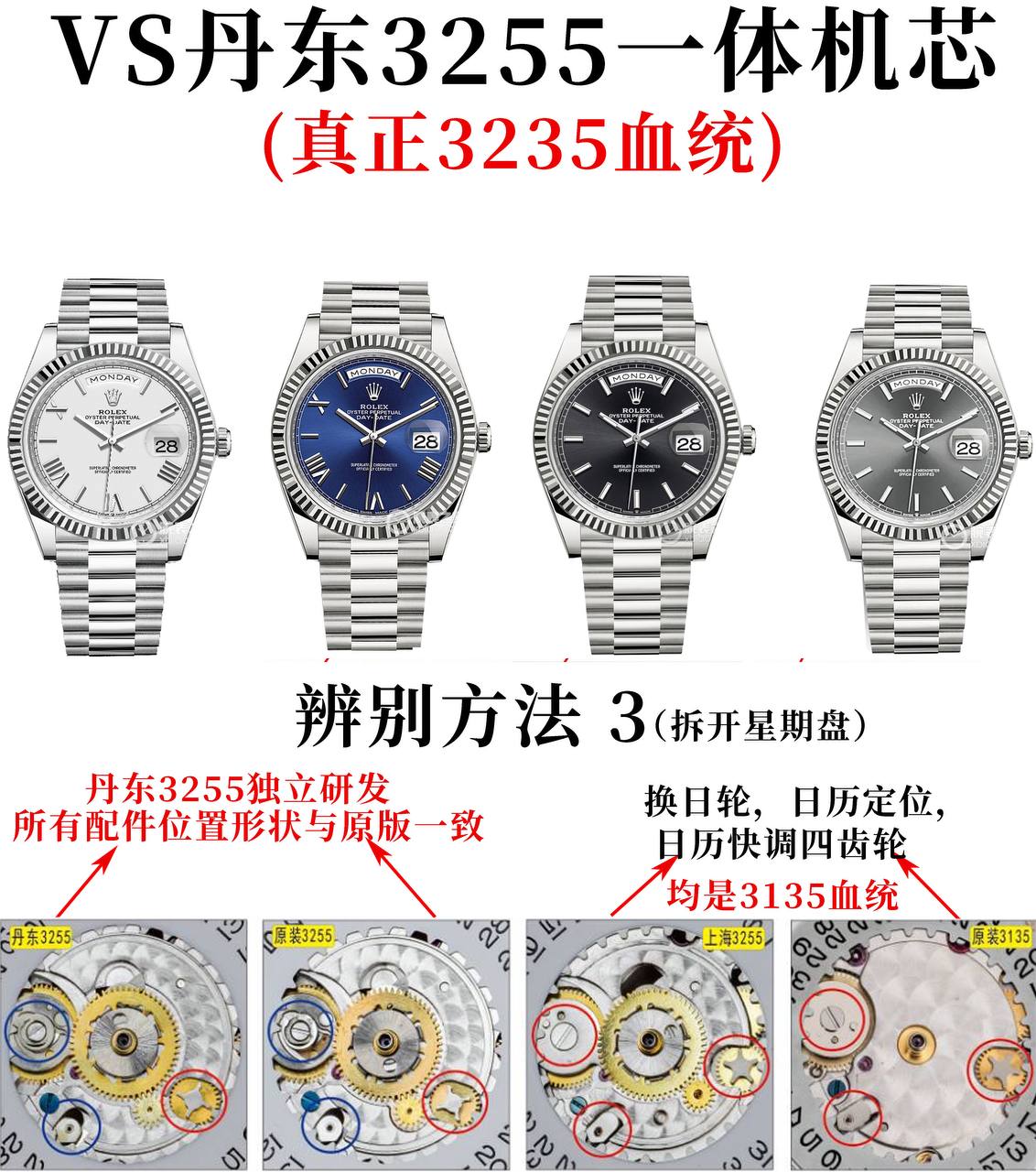 VS Factory 2025'in zirve yapımı: Rolex'e özel Dandong 3255 gerçek entegre mekanizma, "montaj" dönemini bitiriyor! — 2. fotoğraf