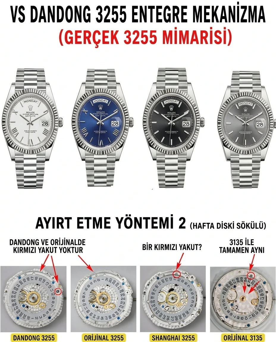 VS Factory 2025'in zirve yapımı: Rolex'e özel Dandong 3255 gerçek entegre mekanizma, "montaj" dönemini bitiriyor! - görsel 3
