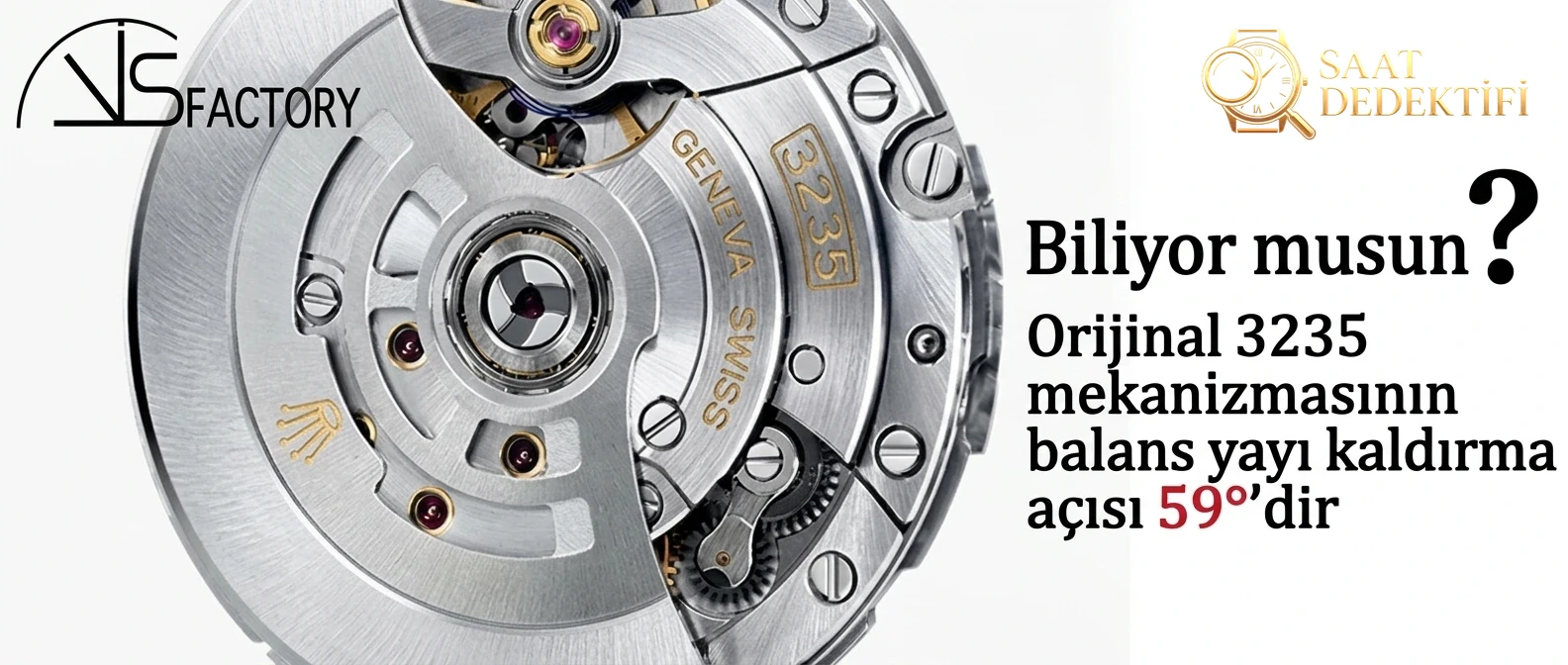 VS Factory 3235 Beyaz Yat nasıl ayarlanır? - Kadran Detayı ve Bezel İşçiliği