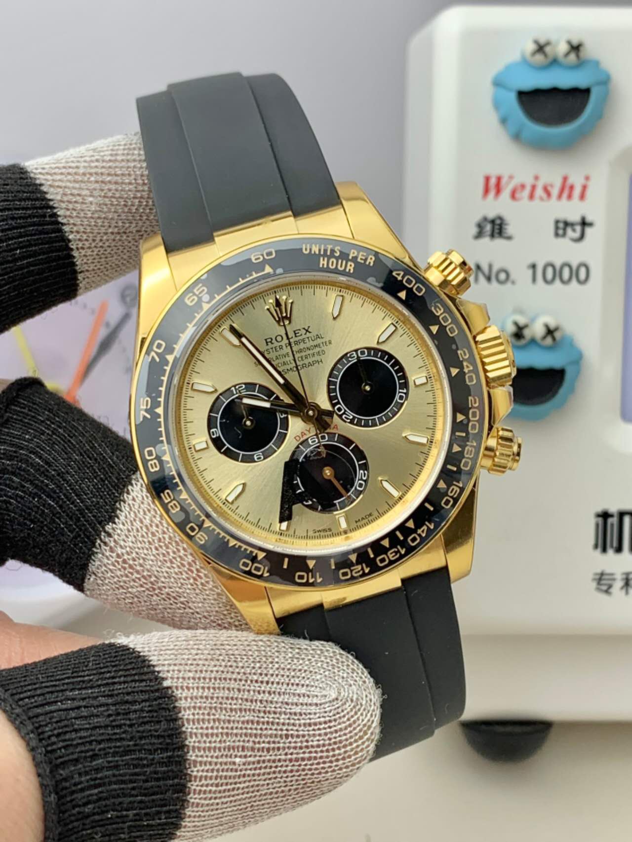 Replika Rolex Daytona 126518 Sarı Altın Kadran