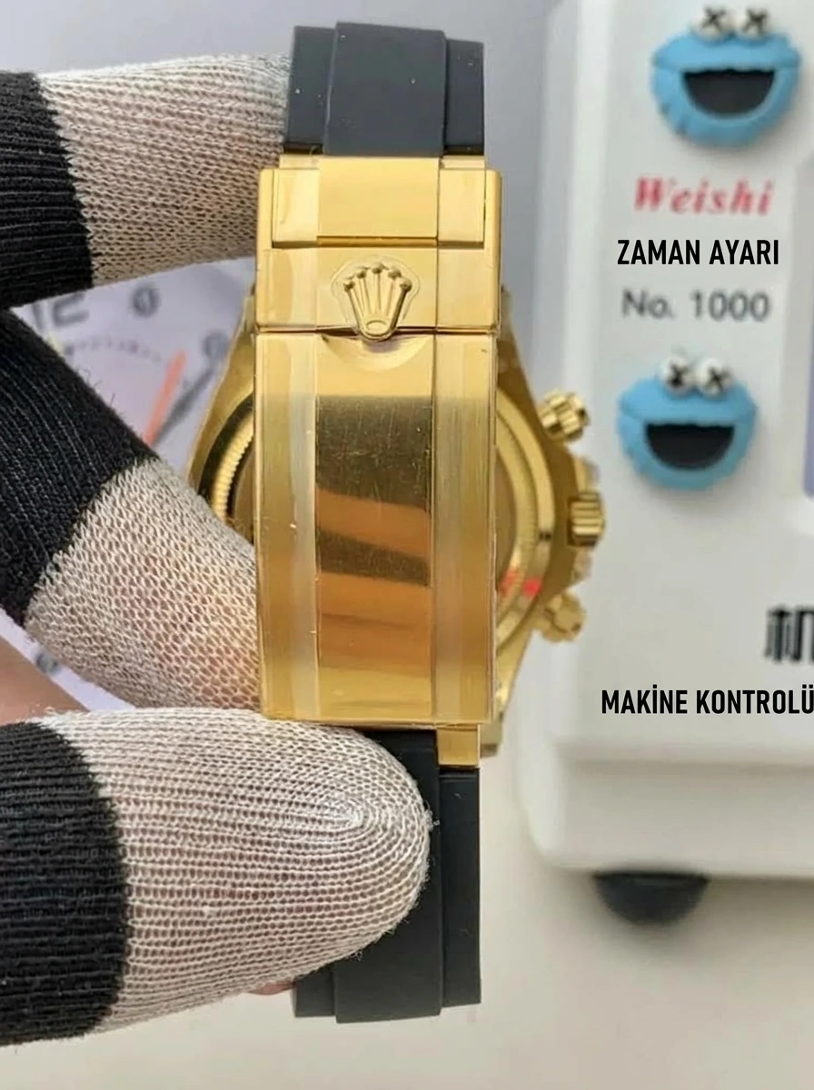 Replika Rolex Daytona 126518 Sarı Altın Toka