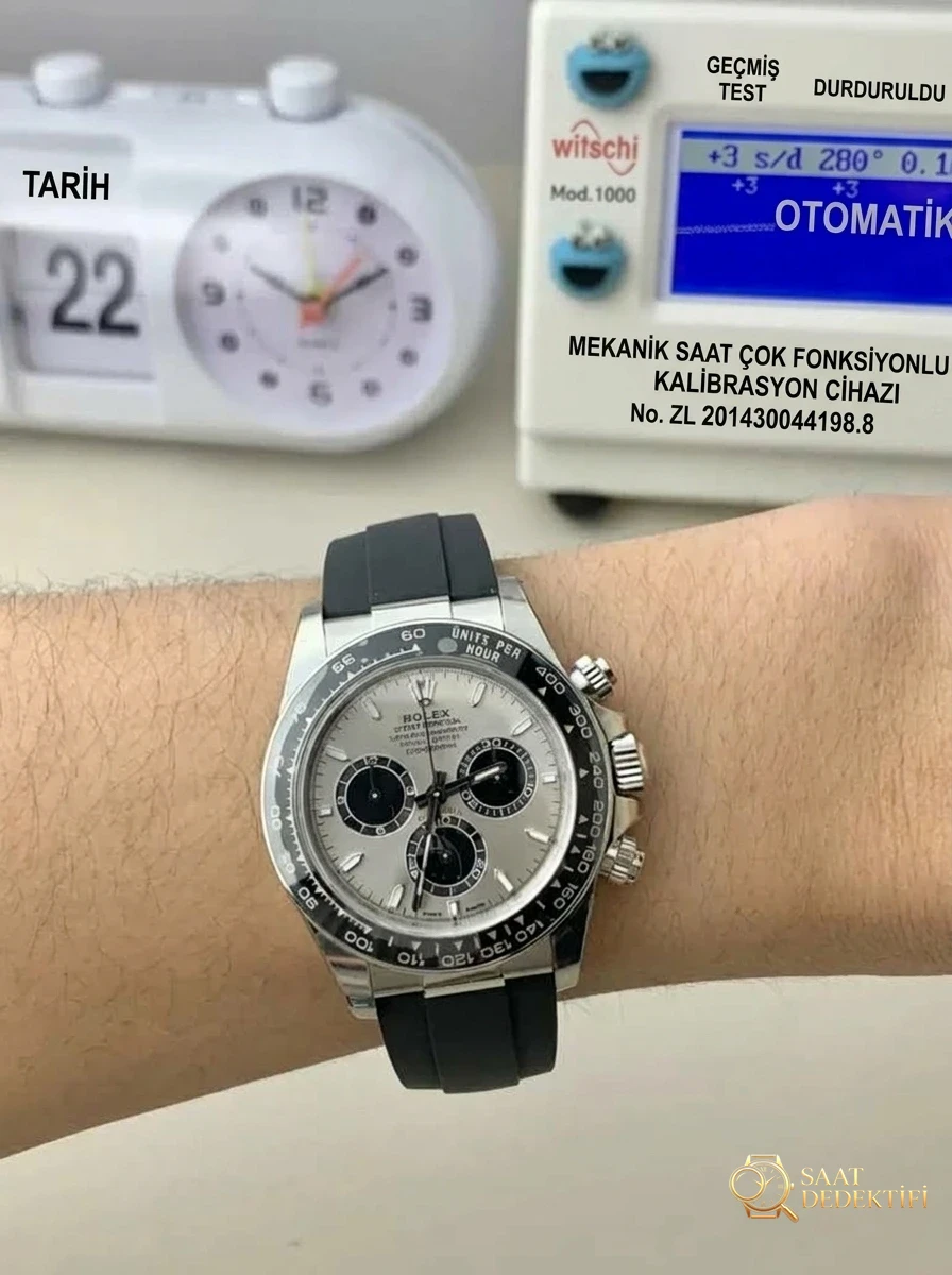 Replika Rolex Daytona 126519 Gri Kol Üstü Çekim
