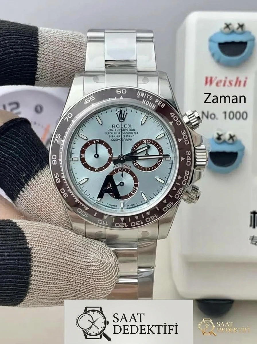Replika Rolex Daytona 126506 Buz Mavisi Kadran