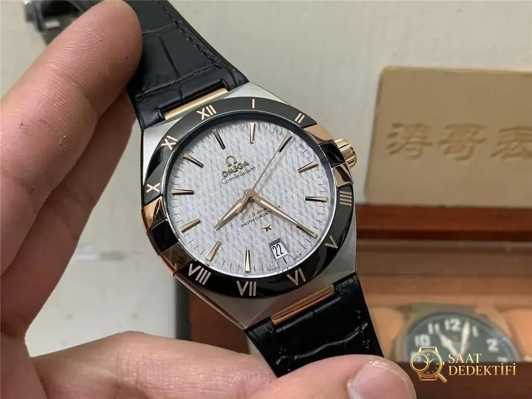 VS Factory alt fabrikasından SBF Omega Constellation 41 mm, 8900 mekanizmalı: işçiliği nasıl? - Kadran Detayı ve Bezel İşçiliği
