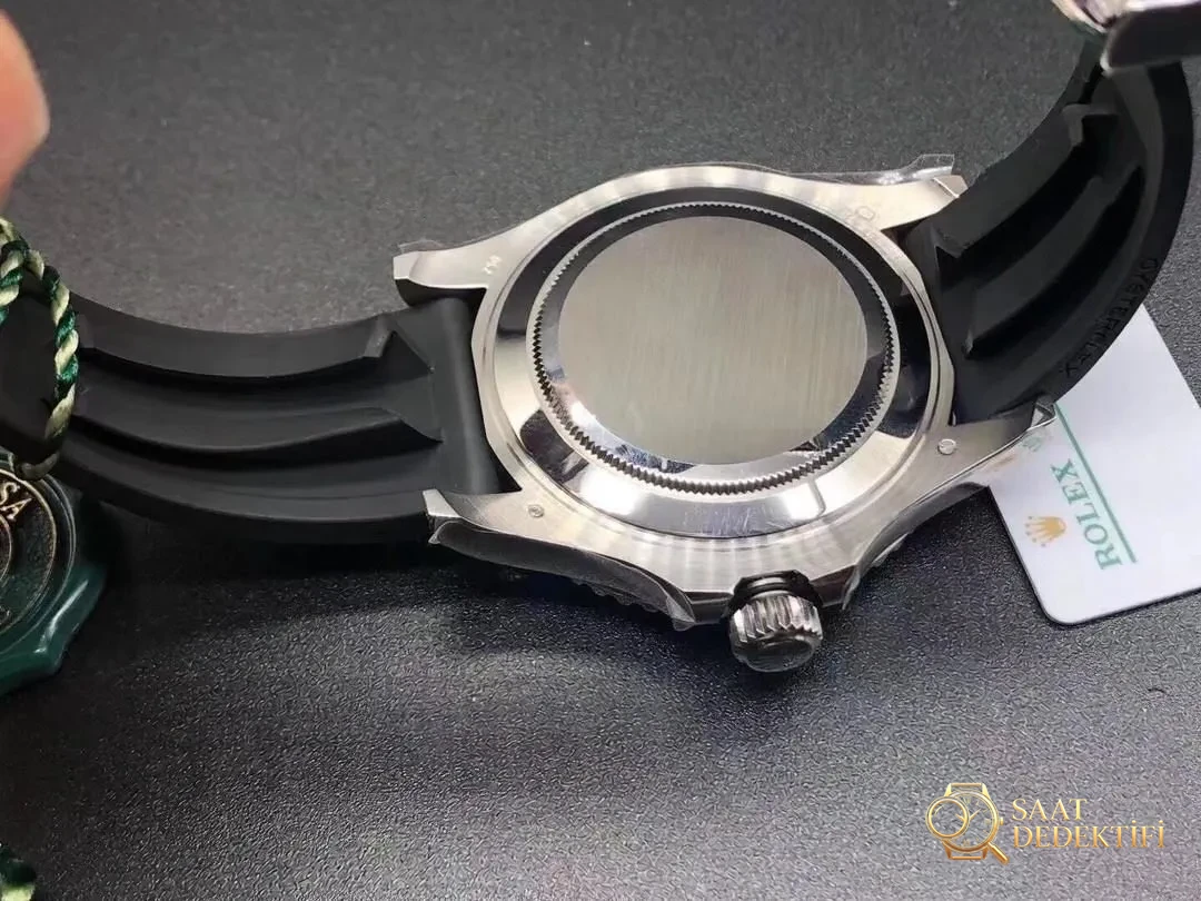 VS Factory Beyaz Altın Yacht-Master 42 mm Replika 3235 Mekanizma İşçilik İncelemesi - Makro Kadran ve İndeks İşçiliği