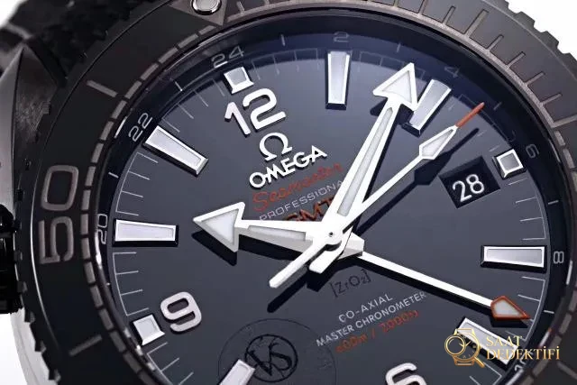 VS Replika Omega Planet Ocean Siyah Seramik Kadran