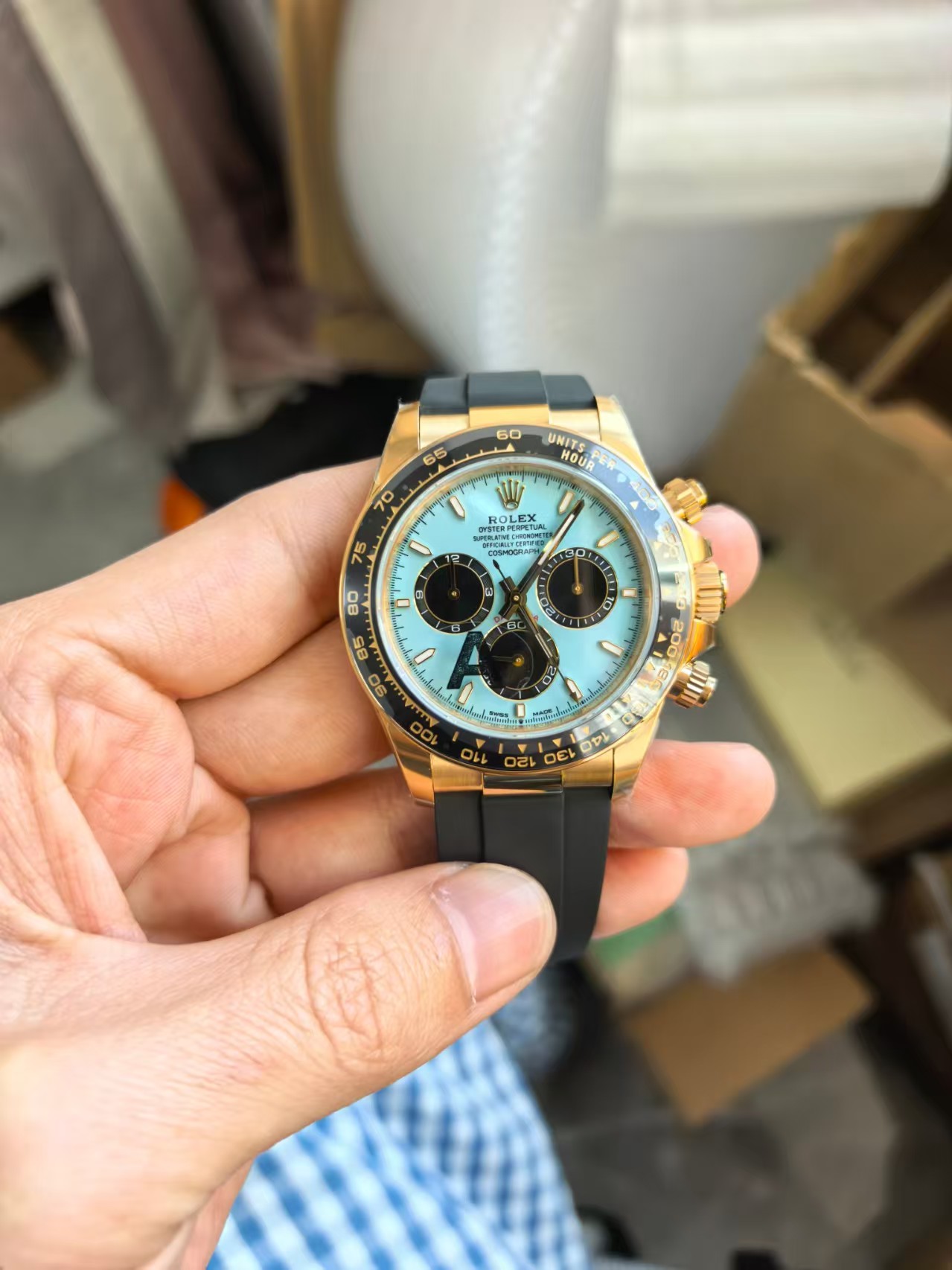 Replika Rolex Daytona Turkuaz Kadran