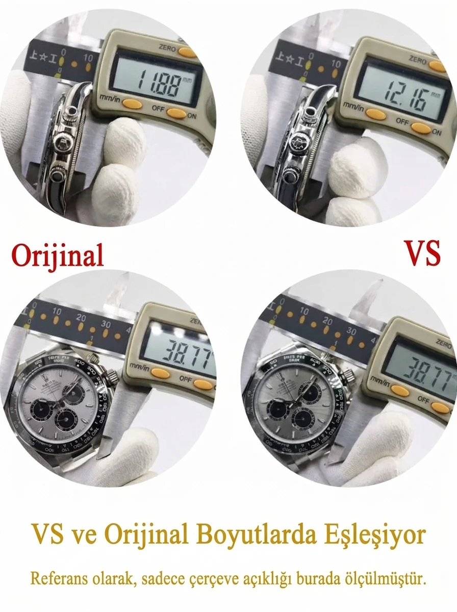 VS Factory Daytona 126519LN 4131 Testbericht: Originalvergleich, Gehäuse, Uhrwerk, Gewicht und Oysterflex-Details – Armband, Schließe und Clip-Mechanismus