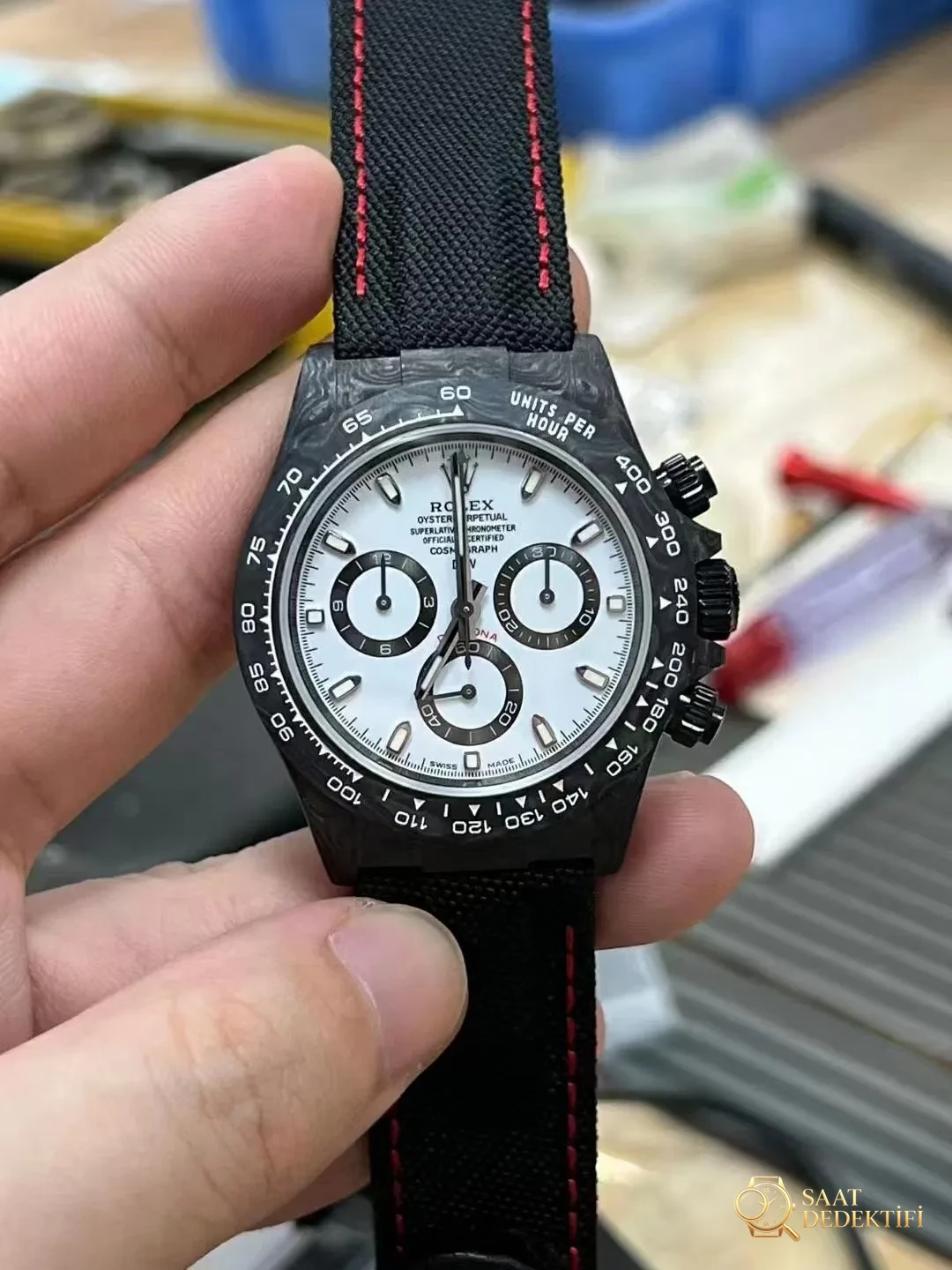VS Factory DIW Rolex Submariner Forged Carbon Saat - Yan Profil ve Kordon Bağlantısı