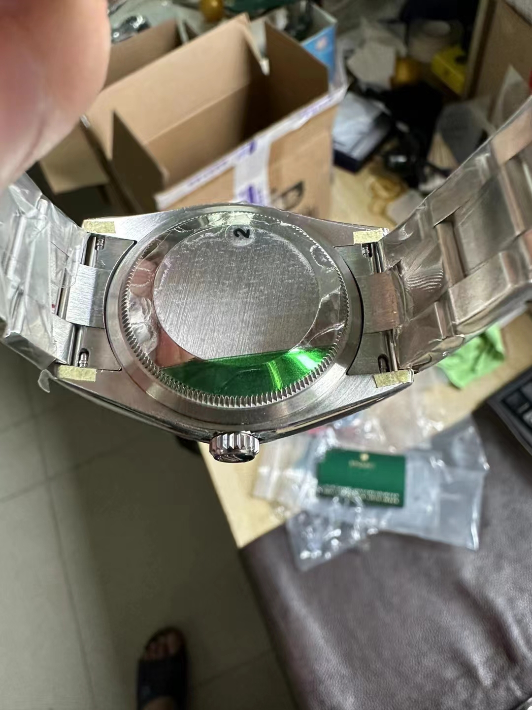 VS Factory Fabrikasından Yeni Gelen Replika Rolex Oyster Perpetual Turkuaz — 7. fotoğraf