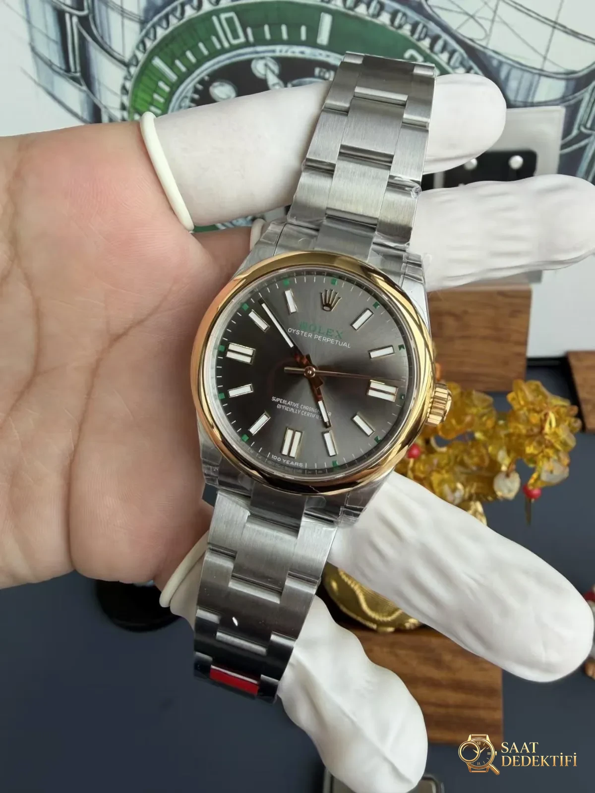 Replika Rolex Oyster Perpetual İki Renk