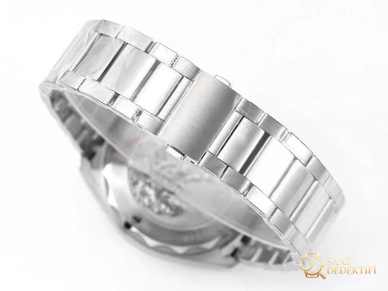 VS Factory Omega 150M Buz Mavisi Tik Ağacı Kadran Replika Saat - VS Saat - Klips Kilidi ve Lazer Damgalar