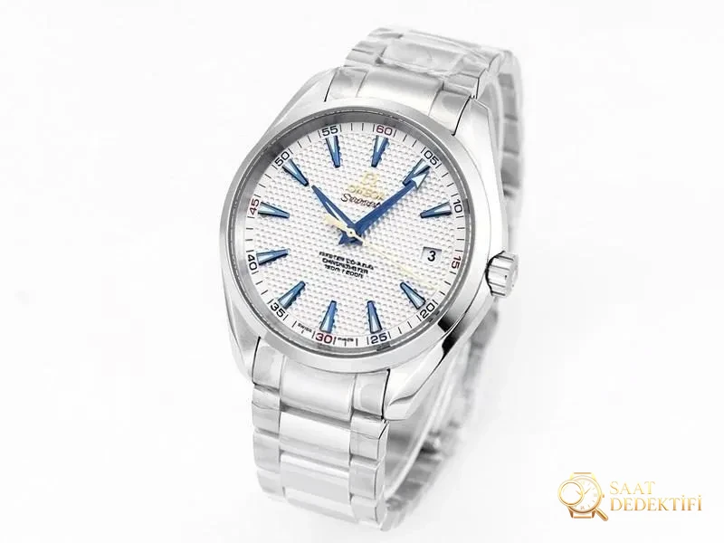 VS Factory Omega 150M Golf Cup Altın İğneli Kaptan Replika Saat - VS Fabrikası - Kadran Detayı ve Bezel İşçiliği