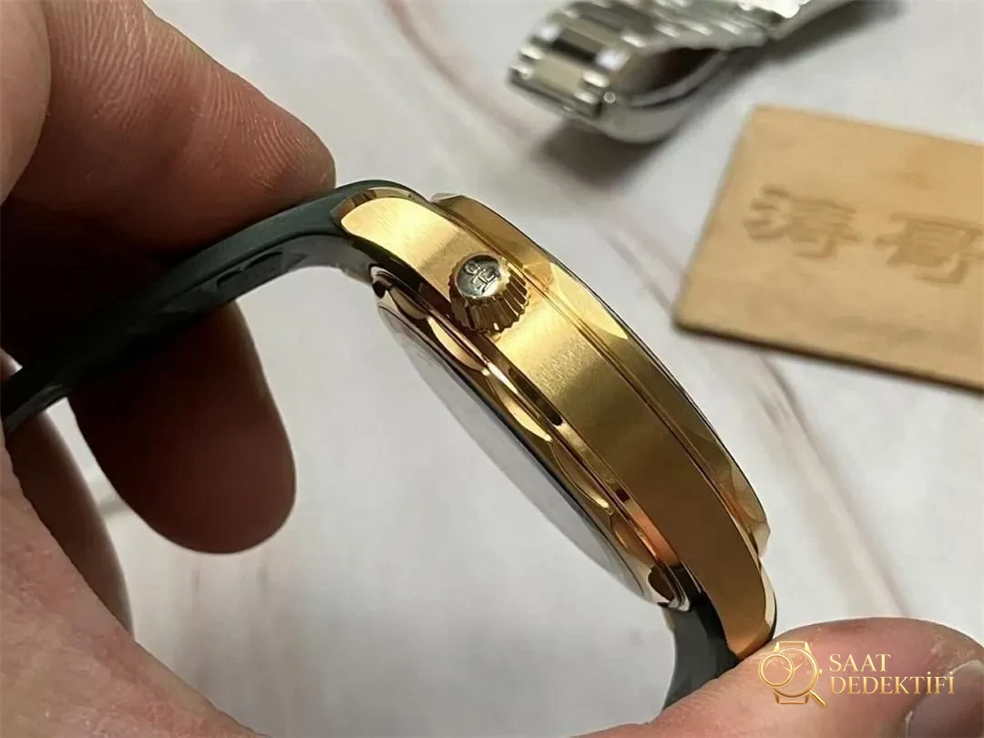 VS Factory Omega 2025 yeni Seamaster 300m altın yeşil kadran işçiliği nasıl? - Fosfor ve Super-LumiNova Gece Görünümü