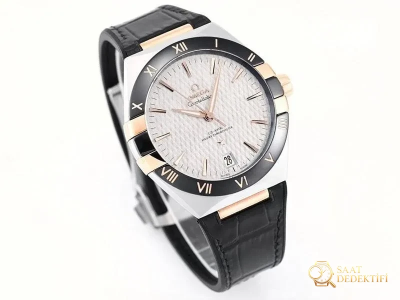 VS Factory Omega 5. Nesil Constellation Ara Rose Gold Baklava Kadranlı Replika Kol Saati - VS Saat - Kasa Profili ve Kurma Kolu İncelemesi