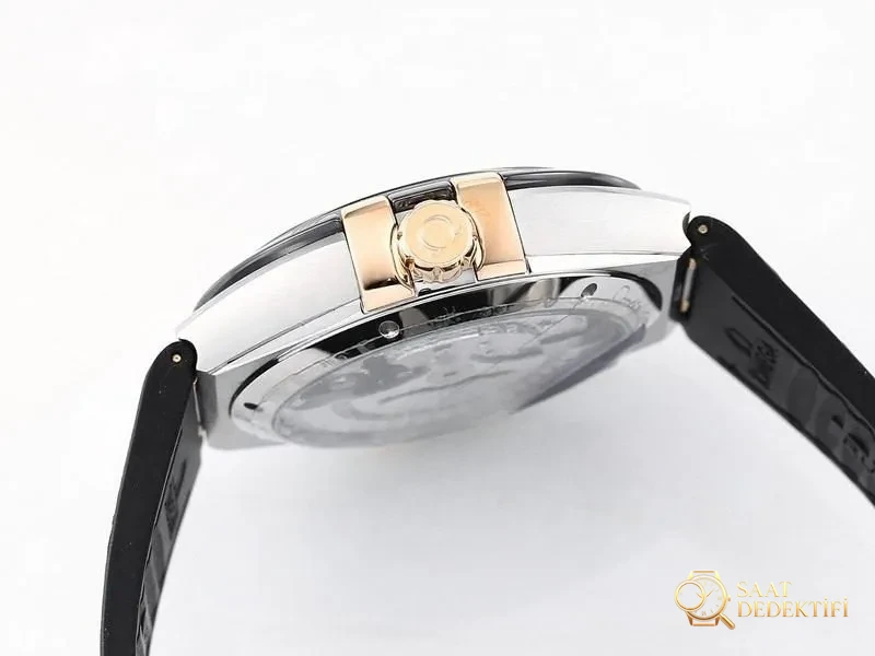 VS Factory Omega 5. Nesil Constellation Ara Rose Gold Baklava Kadranlı Replika Kol Saati - VS Saat - Bilezik, Toka ve Klips Mekanizması