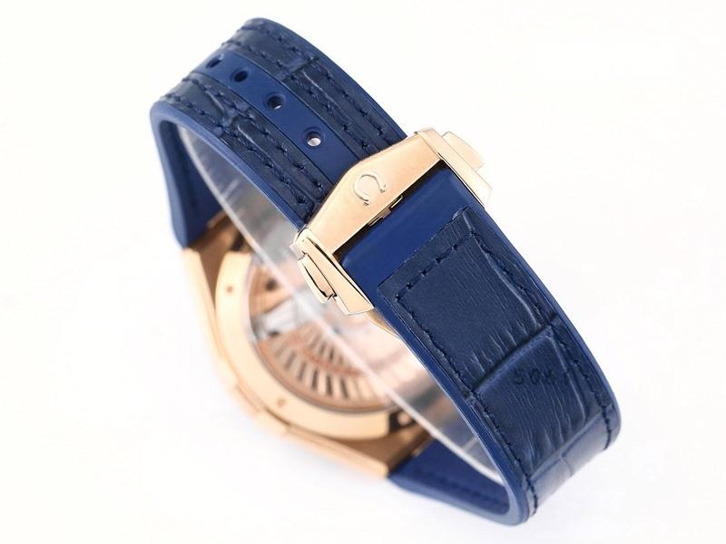 VS Factory Omega 5. Nesil Constellation Rose Gold Mavi Bezel Mavi Kadran Replika Kol Saati - VS Saat — 8. fotoğraf