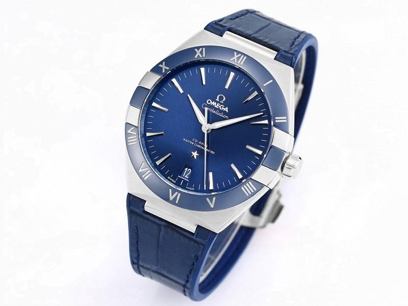 VS Factory Omega 5. Nesil Constellation Serisi Mavi Bezel Mavi Kadran Replika Kol Saati - VS Saat — 2. fotoğraf