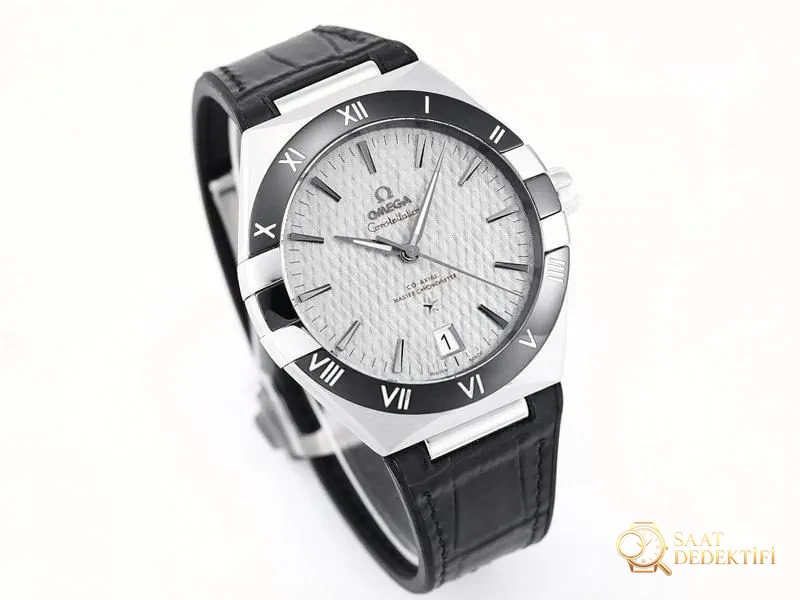VS Factory Omega 5. Nesil Constellation Serisi Siyah Bezel Baklava Desenli Kadran Replika Saat - VS Watch - Kasa Profili ve Kurma Kolu İncelemesi