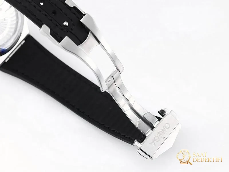 VS Factory Omega 5. Nesil Constellation Serisi Siyah Bezel Baklava Desenli Kadran Replika Saat - VS Watch - Fosfor ve Super-LumiNova Gece Görünümü