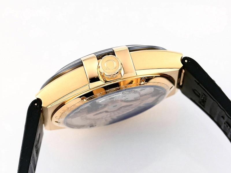 VS Factory Omega beşinci nesil Constellation altın model siyah bezel replika kol saati - VS Saat — 5. fotoğraf