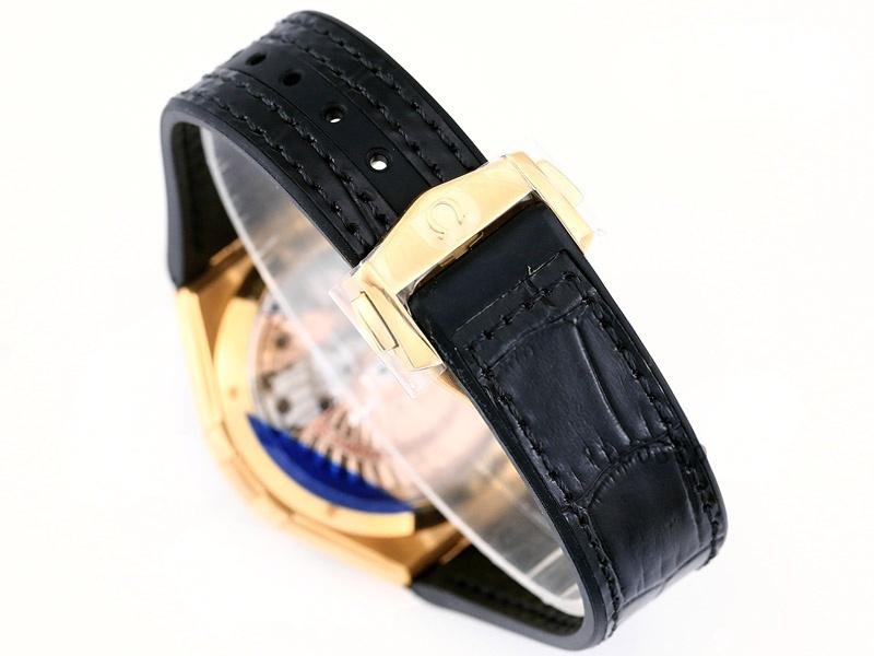 VS Factory Omega beşinci nesil Constellation altın model siyah bezel replika kol saati - VS Saat — 8. fotoğraf