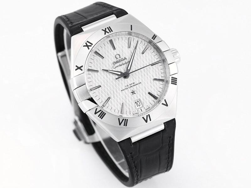 VS Factory Omega beşinci nesil Constellation serisi baklava desenli çelik bezelli replika kol saati - VS saat — 3. fotoğraf