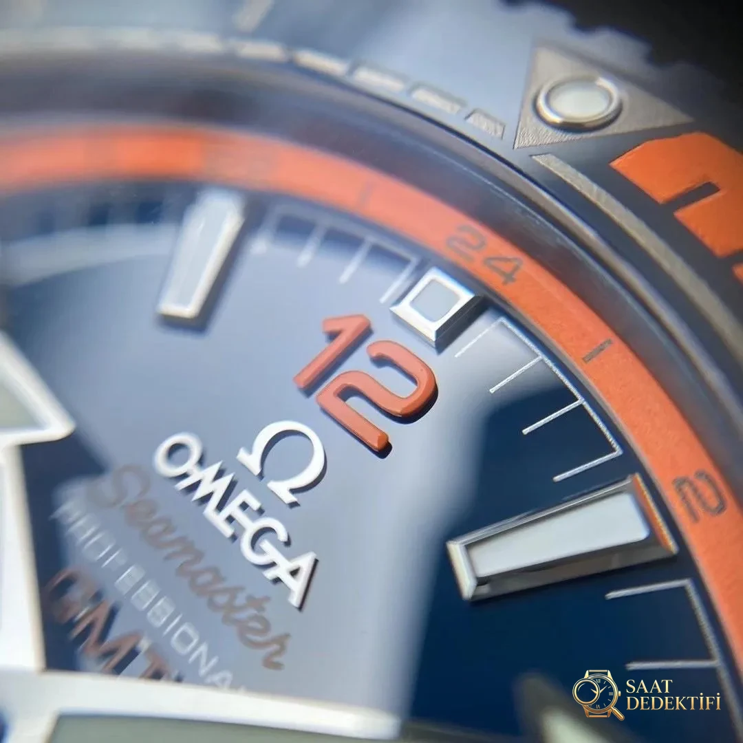 VS Factory Omega Bleu Profond Seamaster Planet Ocean 600M Mavi Seramik İnceleme - Makro Kadran ve İndeks İşçiliği