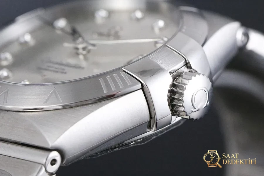 VS Factory Omega Constellation 123.10.38.21.52.001 replika kol saati - 38 mm model - Bilezik, Toka ve Klips Mekanizması