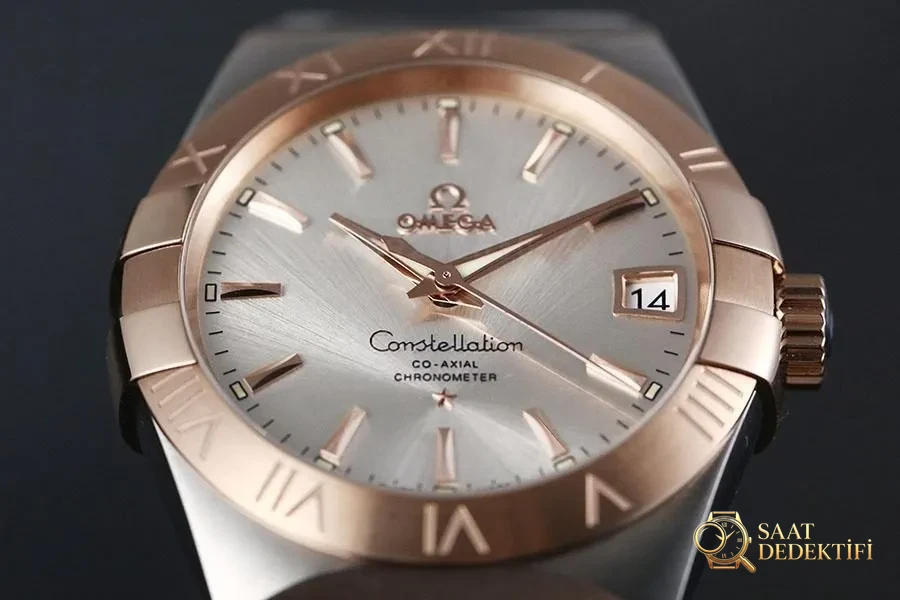 VS Factory Omega Constellation 123.20.38.21.08.001 replika saat - 38 mm model - Bilezik, Toka ve Klips Mekanizması