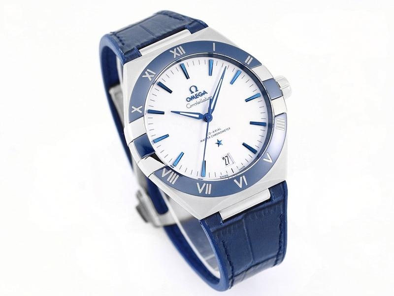 VS Factory Omega Constellation 5. Nesil Mavi Bezel Beyaz Kadran Replika Kol Saati - VS Saat — 3. fotoğraf