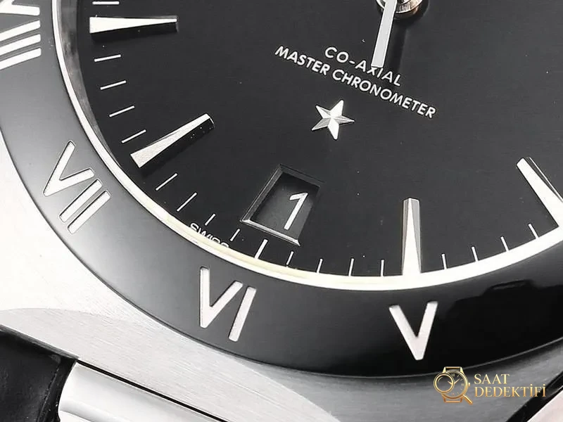 VS Factory Omega Constellation 5. Nesil Siyah Kadran Replika Kol Saati - VS Saat - Arka Kapak ve Mekanizma Detayı