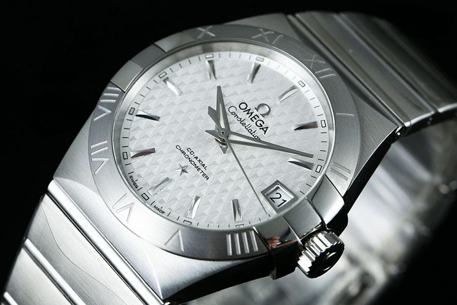 VS Factory Omega Constellation serisi baklava desenli beyaz kadran replika kol saati - 123.10.38.21.02.003 — 2. fotoğraf