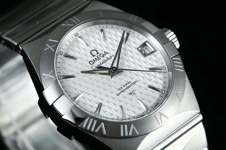 VS Factory Omega Constellation serisi baklava desenli beyaz kadran replika kol saati - 123.10.38.21.02.003 — 3. fotoğraf