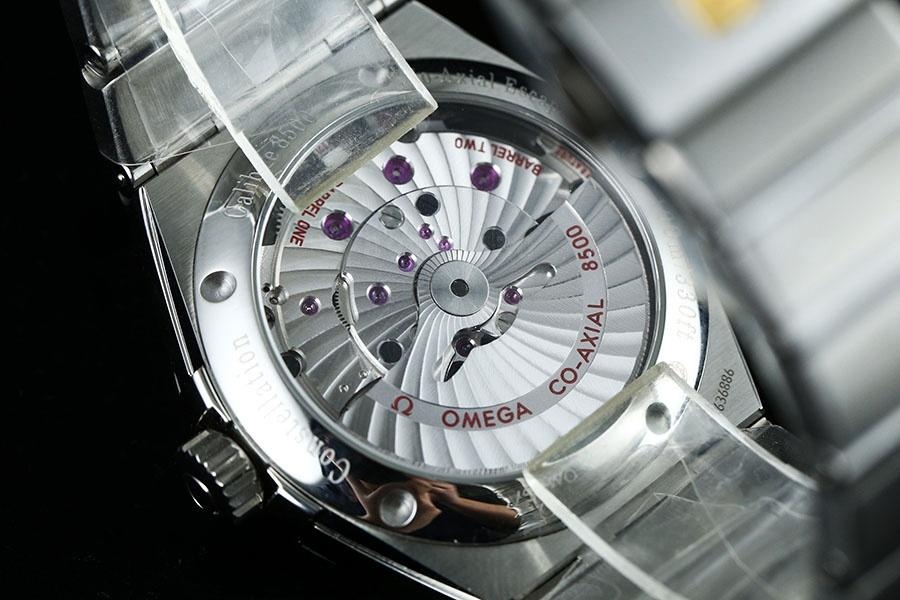 VS Factory Omega Constellation serisi baklava desenli beyaz kadran replika kol saati - 123.10.38.21.02.003 — 8. fotoğraf