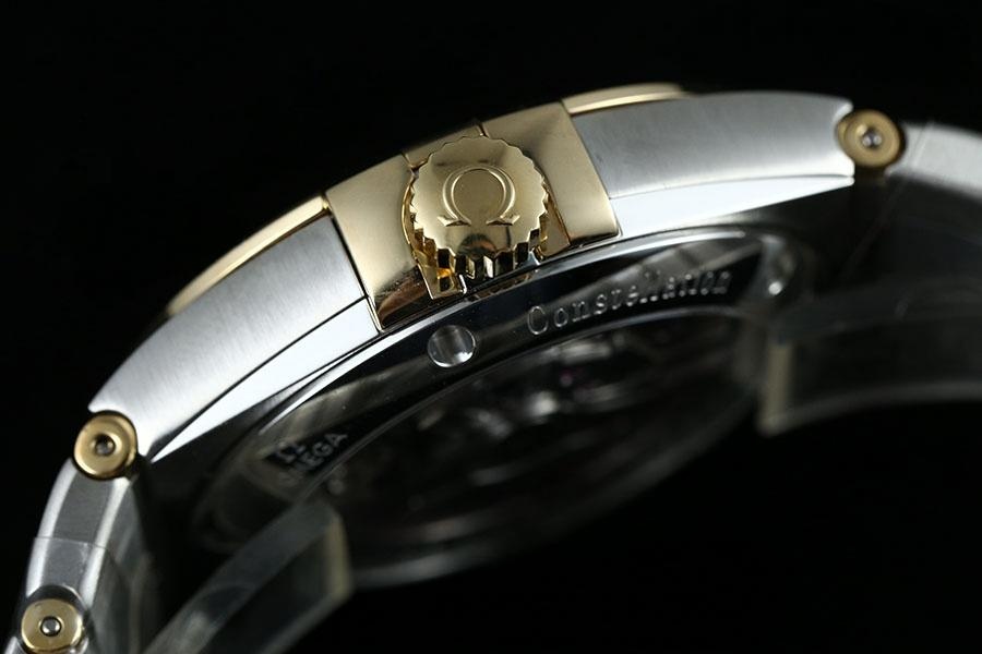 VS Factory Omega Constellation Serisi İki Renkli Altın Baklava Desenli Beyaz Kadranlı Replika Kol Saati - 123.20.38.21.02.009 — 7. fotoğraf