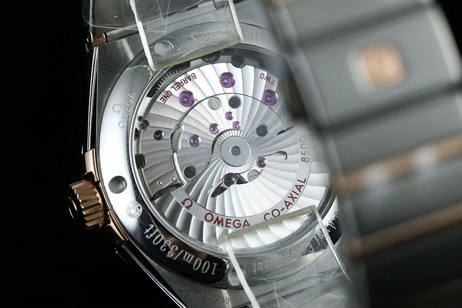 VS Factory Omega Constellation Serisi İki Renkli Rose Gold Baklava Desenli Beyaz Kadran Replika Saat-123.20.38.21.02.008 — 10. fotoğraf